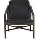 Cinelli Distressed Brown / Brentwood Charcoal Leather Lounge Chair